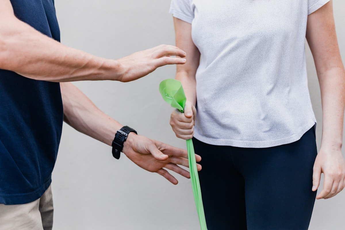 Expert physiotherapist providing joint care guidance